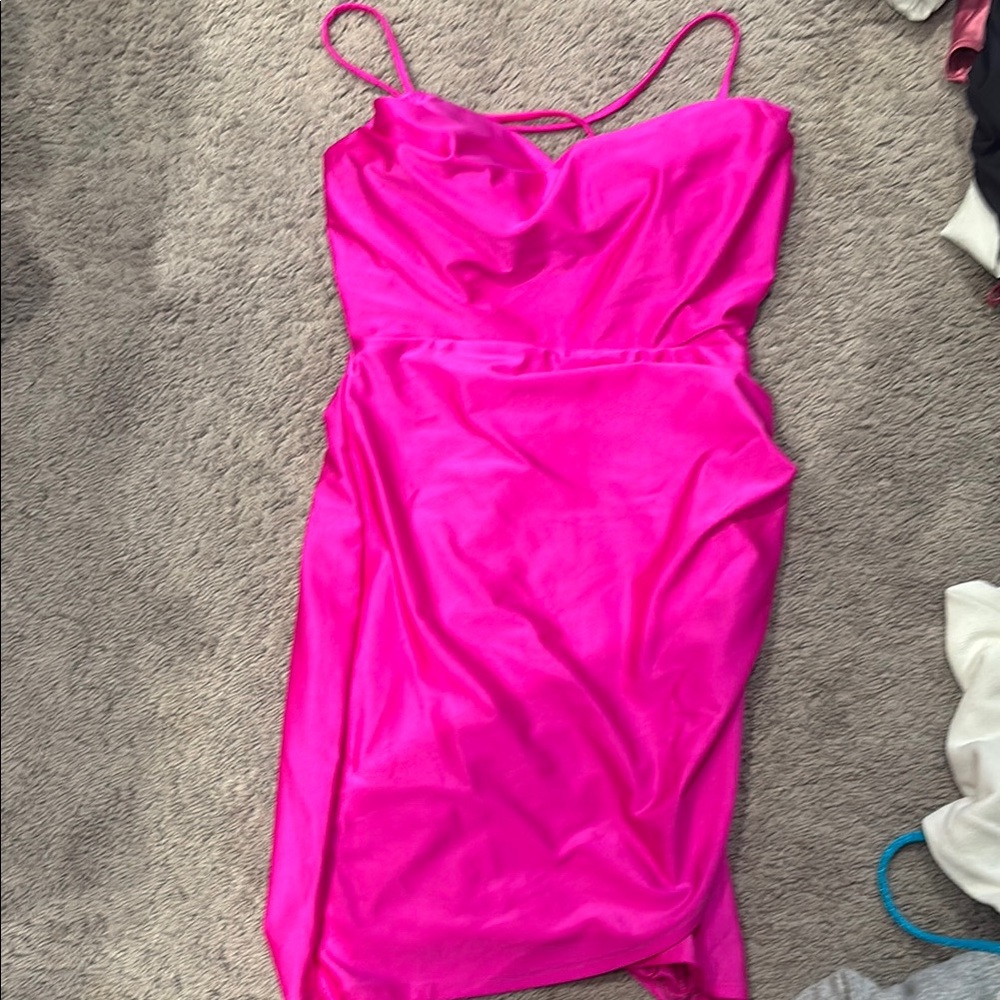 Emerald Sundae Pink Spaghetti Strap Sundress